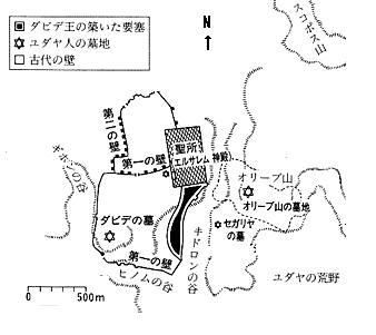 イエス時代のエルサレムの地図